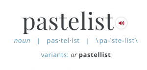 noun - pas.tel.ist - or pastellist